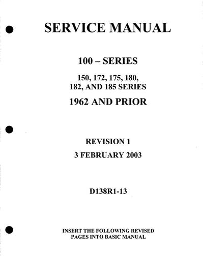 Cessna 100 Series 1962 and prior MM D138 1 13