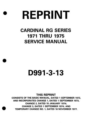 Cessna 177RG F177RG Cardinal 1971 1975 MM D991 3 13