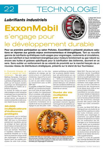 Mobil lubrifiants industriels technologie
