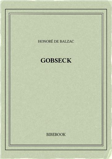 Balzac honore de   gobseck